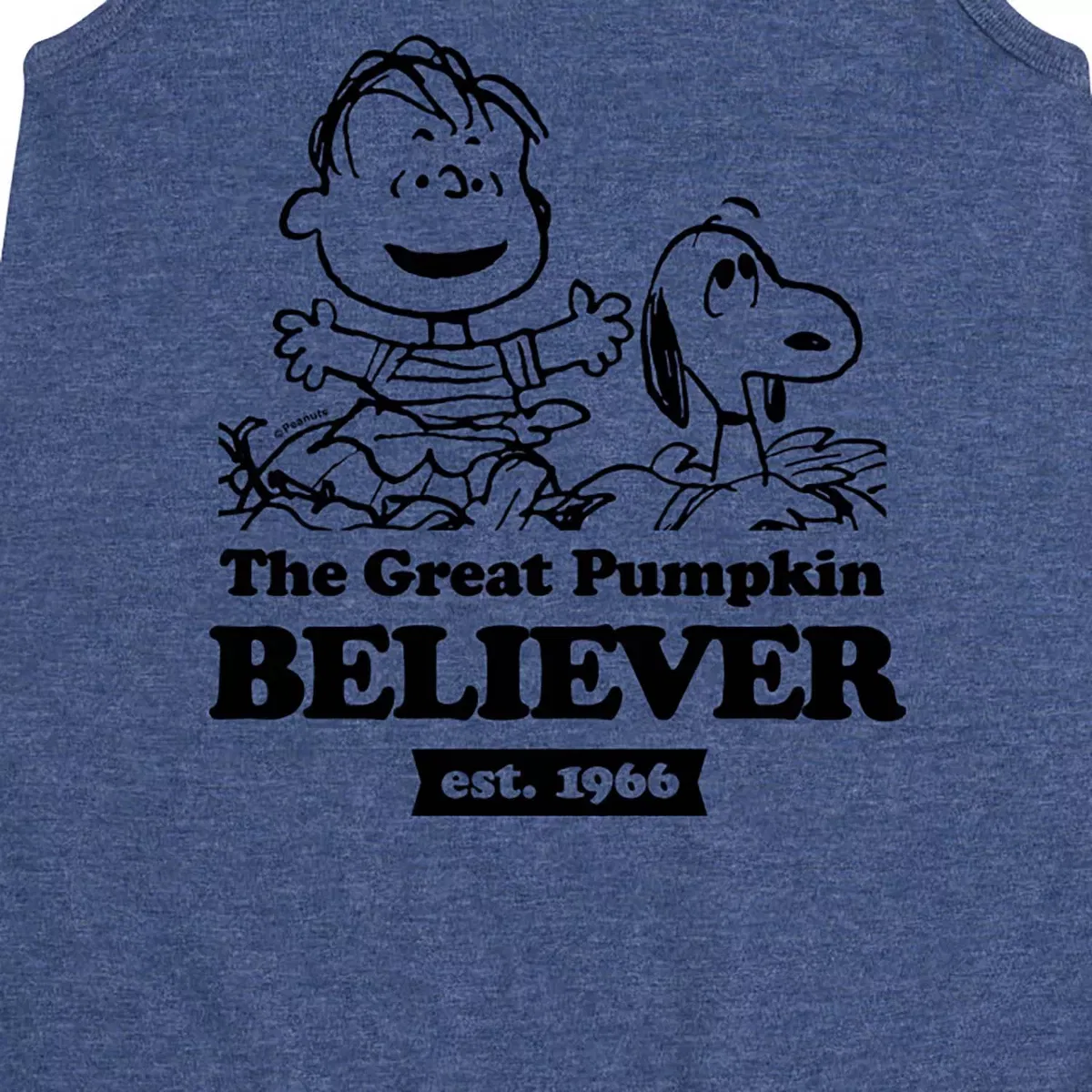 Детское платье-трапеция без рукавов The Great Pumpkin Believer Peanuts, Heather Navy — фото 2