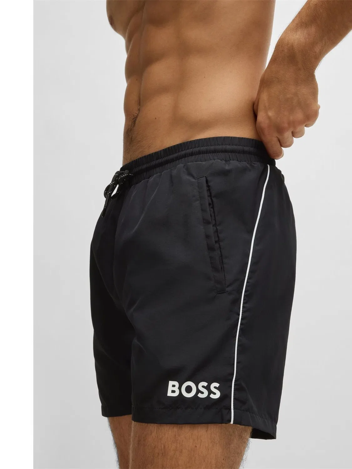 Черные быстросохнущие шорты для плавания BOSS Starfish