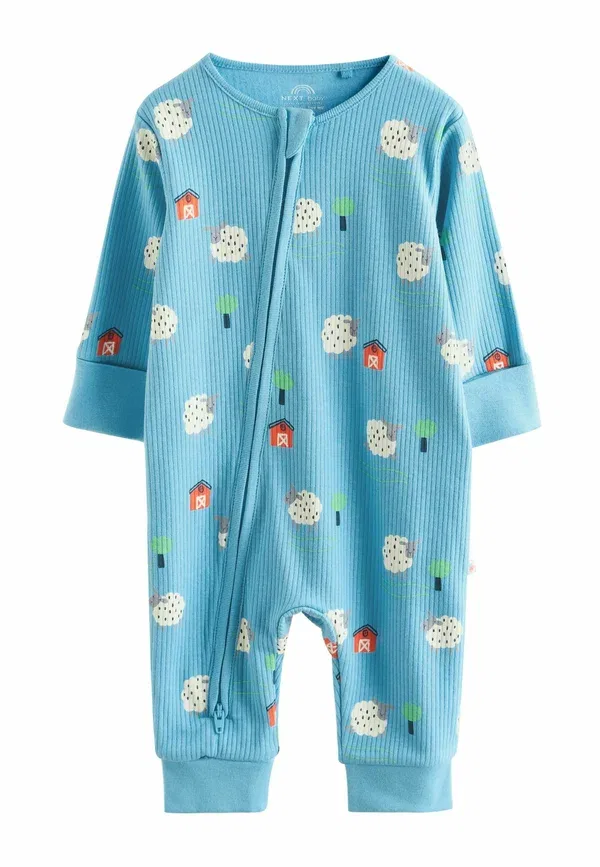 Комплект из 3 боди с принтом Regular fit Next blue green, синий/зеленый — фото 4