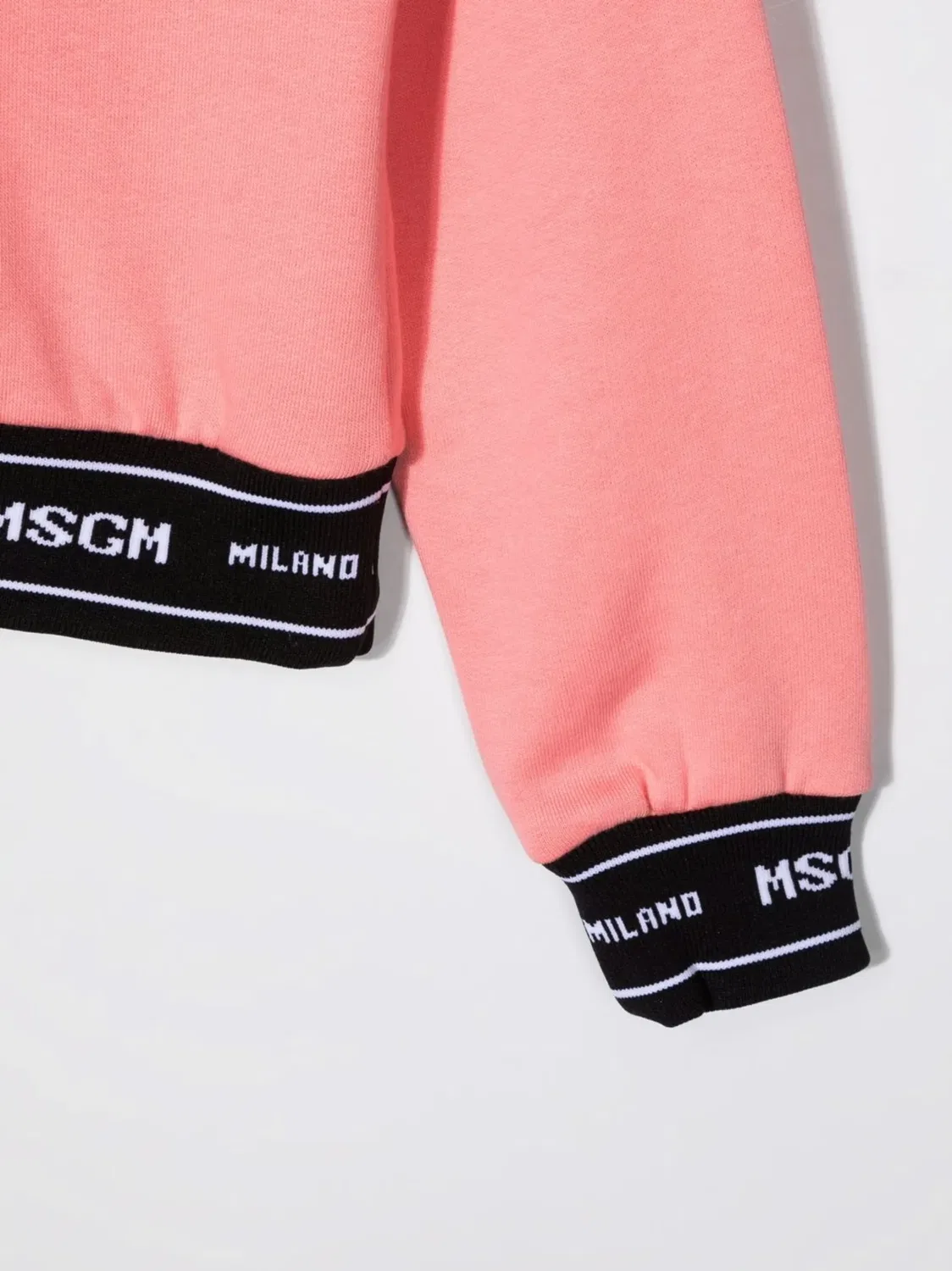 Худи с логотипом и длинными рукавами MSGM, розовый — фото 2