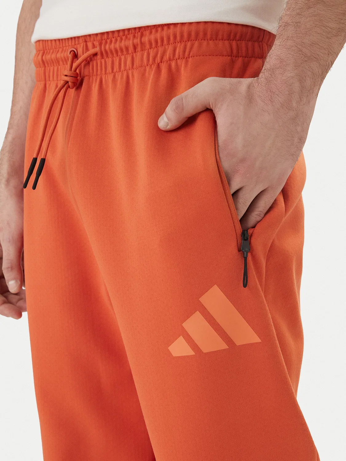 Мужские спортивные штаны стандартного кроя Z.N.E Adidas, оранжевый — фото 4