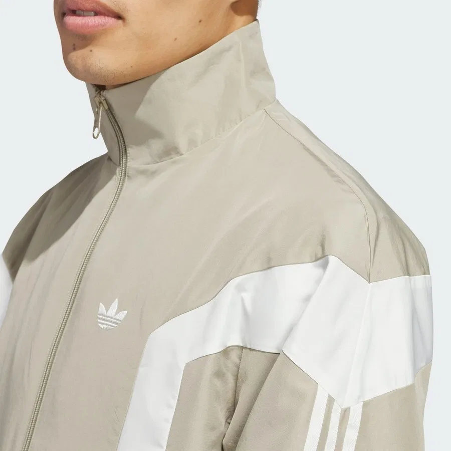 Ветровка баскетбольная с высоким воротником Originals Basketball Wind Breaker Jacket adidas, Черный — фото 4