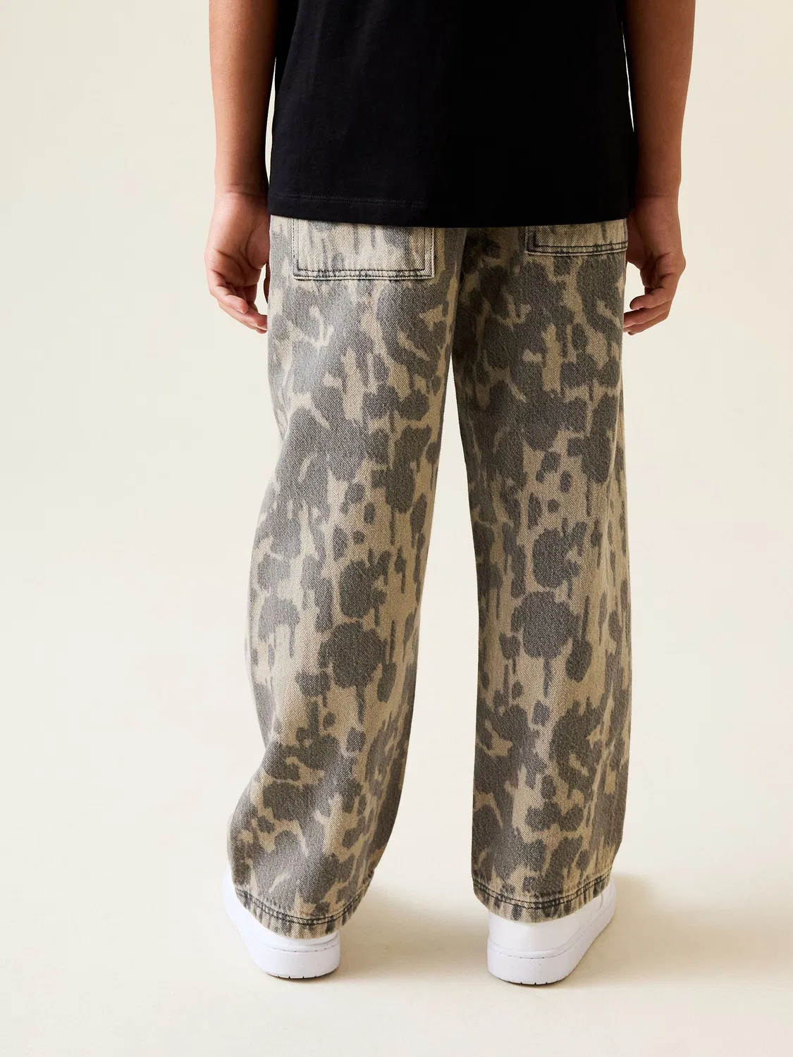 Джинсы, широкий крой, Denim Brown Next, деним коричневый — фото 4
