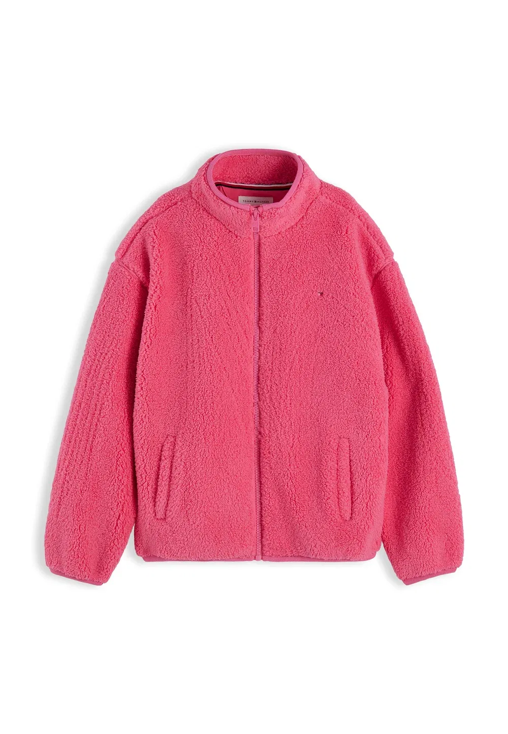 Флисовая куртка с флагом на молнии Tommy Hilfiger, Exotic Pink — фото 4