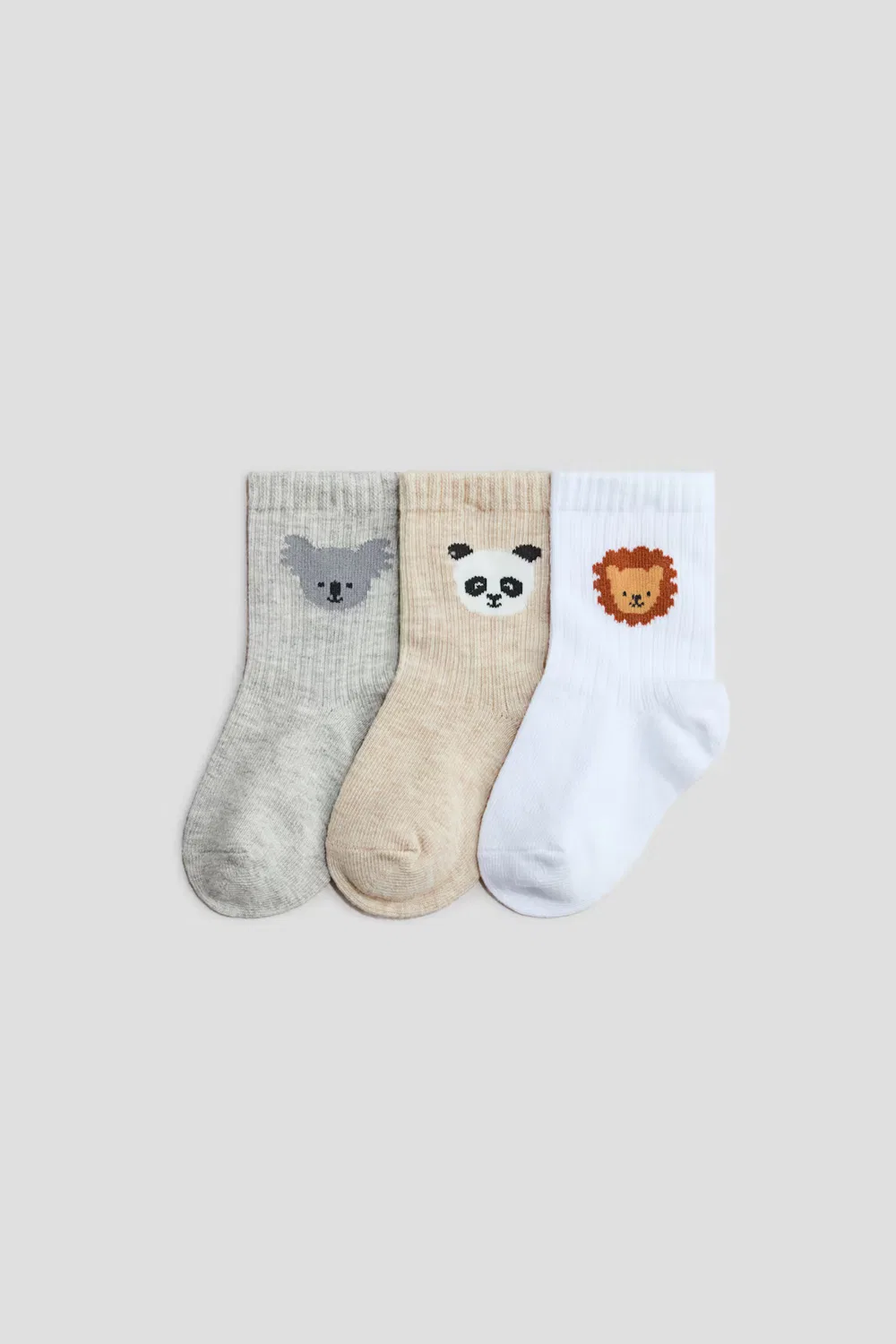 3 упаковки носков H&M, Beige/Tiere