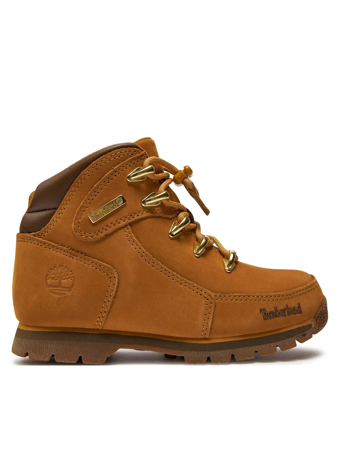 Ботильоны на шнуровке для мальчика Euro Rock Timberland, коричневый
