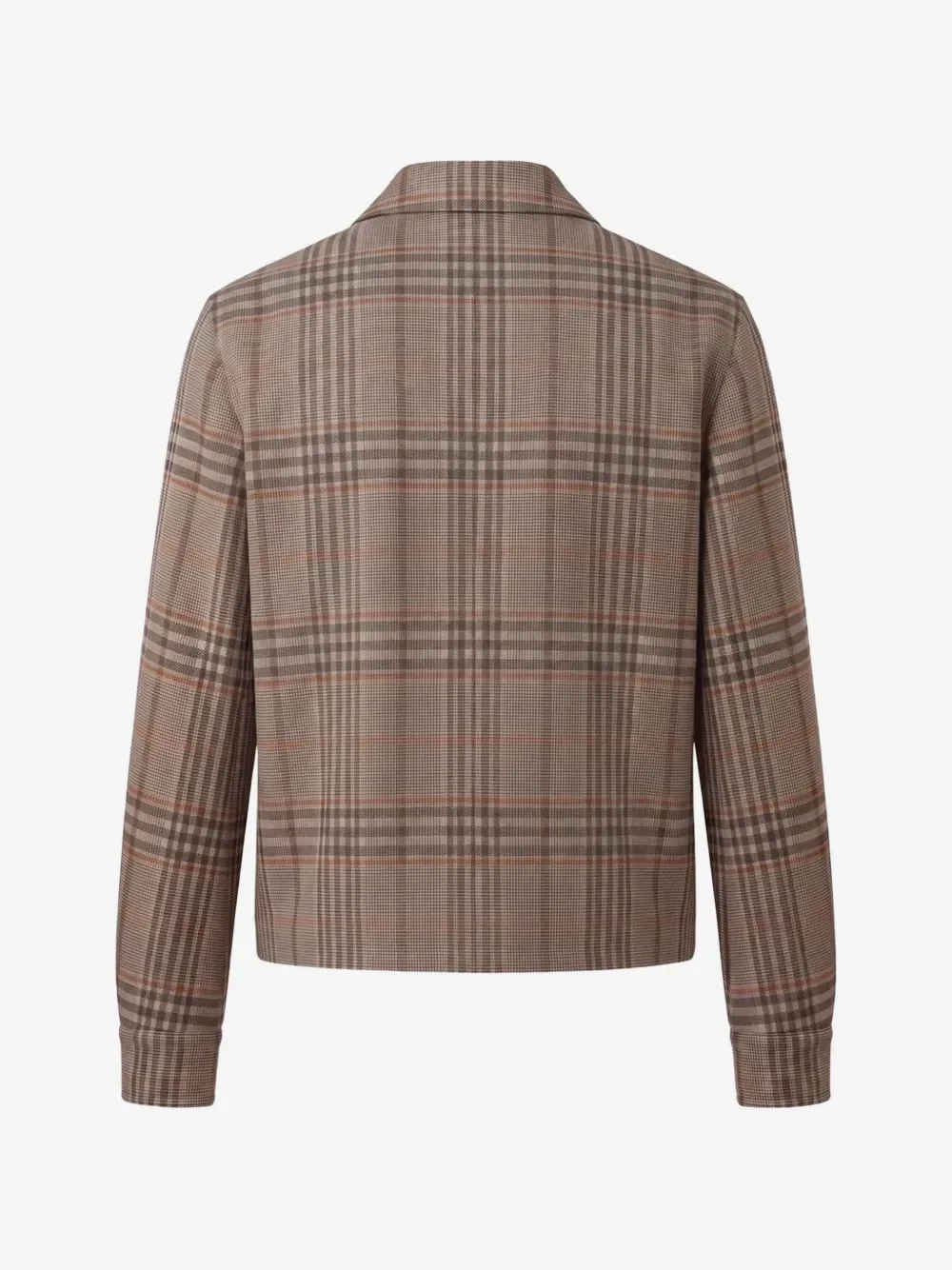 Шерстяная куртка в клетку BURBERRY, бежевый — фото 2
