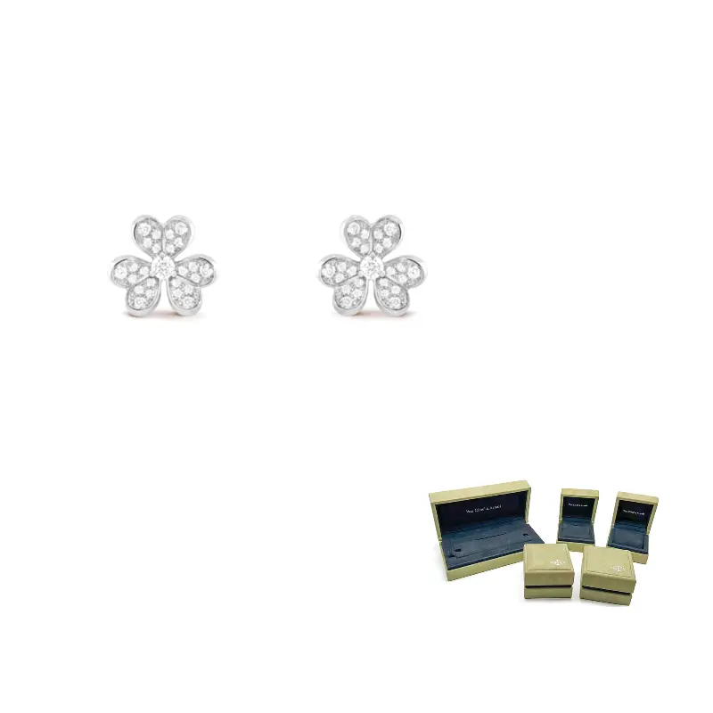 

Frivole Series белое золото гвоздики для женщин Van Cleef & Arpels, белое золото