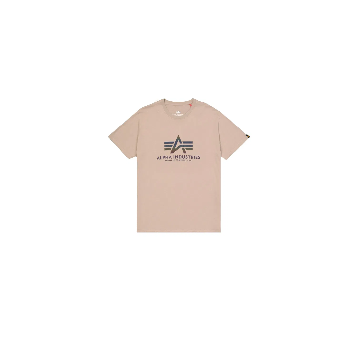 Детская футболка с отражающим принтом Alpha Industries, Vintage Sand