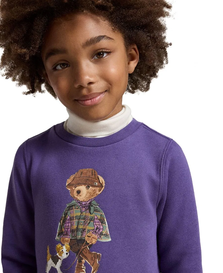 Платье с длинным рукавом Polo Bear Polo Ralph Lauren, Valley Purple — фото 3