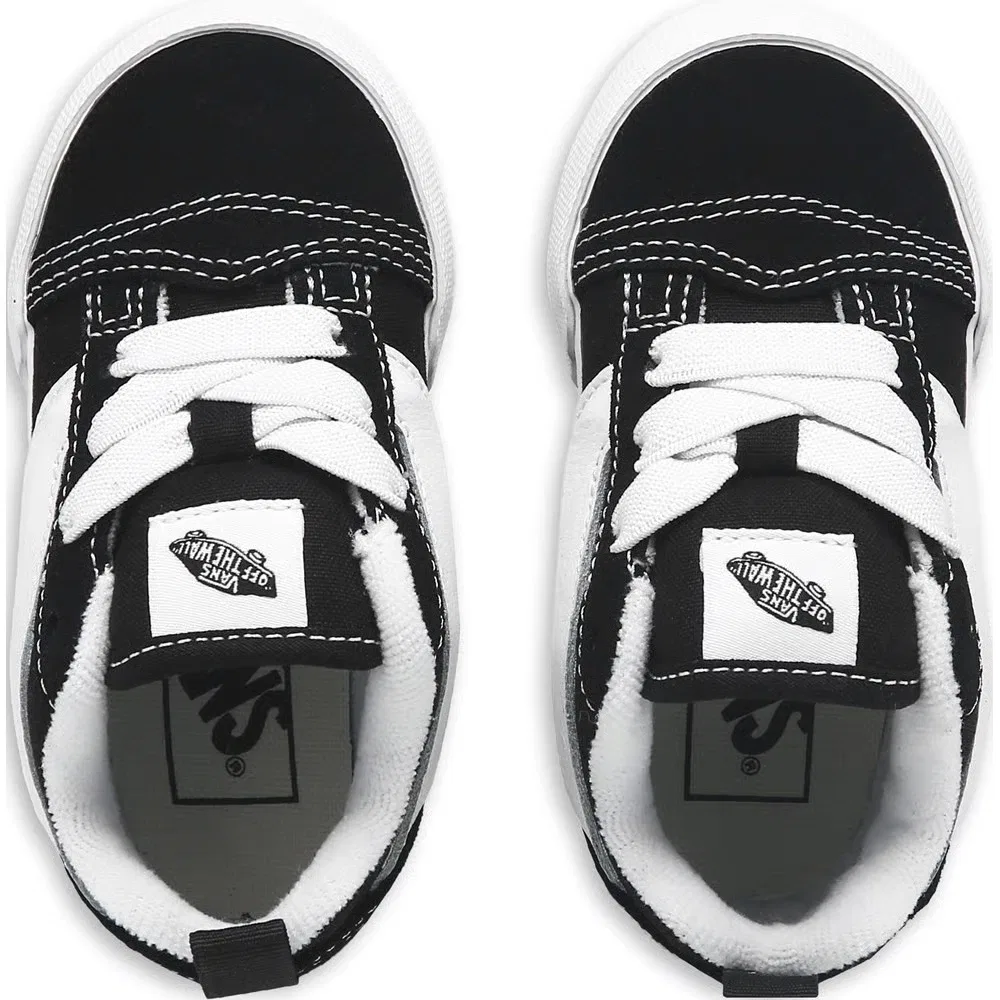 Детские кроссовки Knu Skool Vans, Black/True White — фото 4