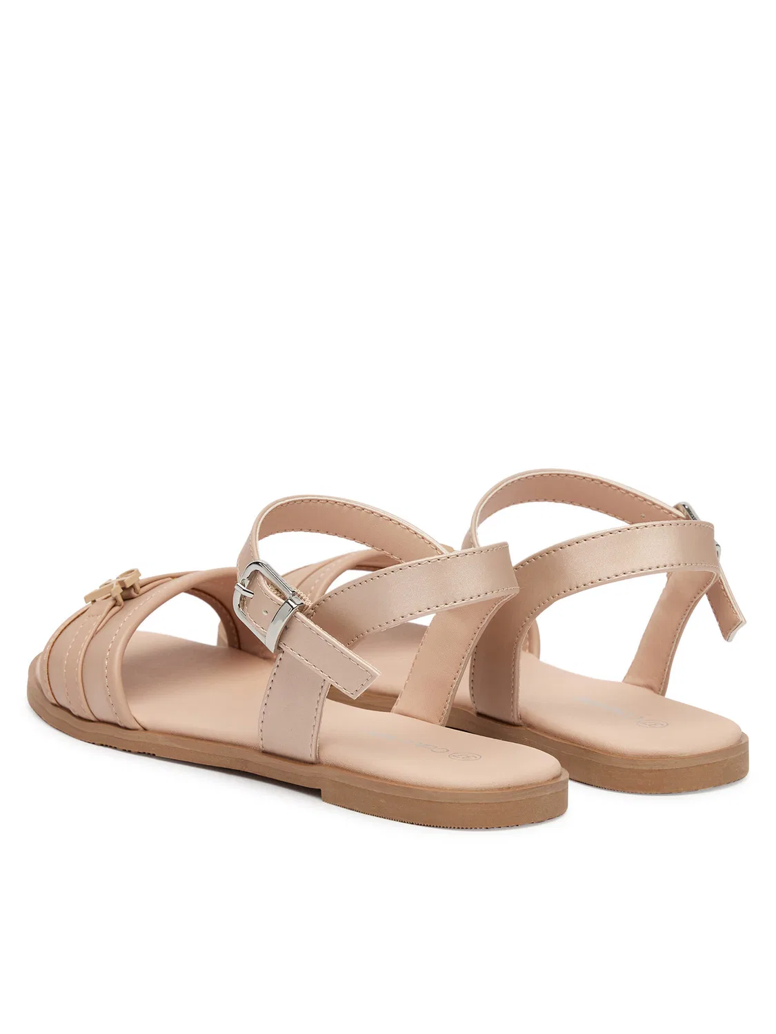Сандалии для девочки Velcro Sandal Calvin Klein, бежевый — фото 3