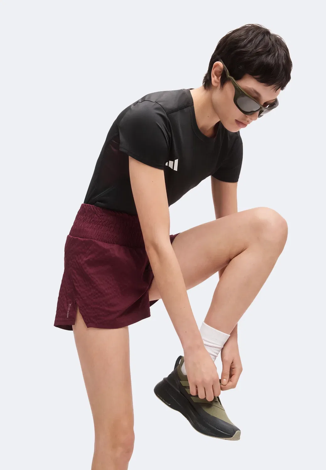 Adi365 - спортивные шорты Adidas Performance, Maroon — фото 4