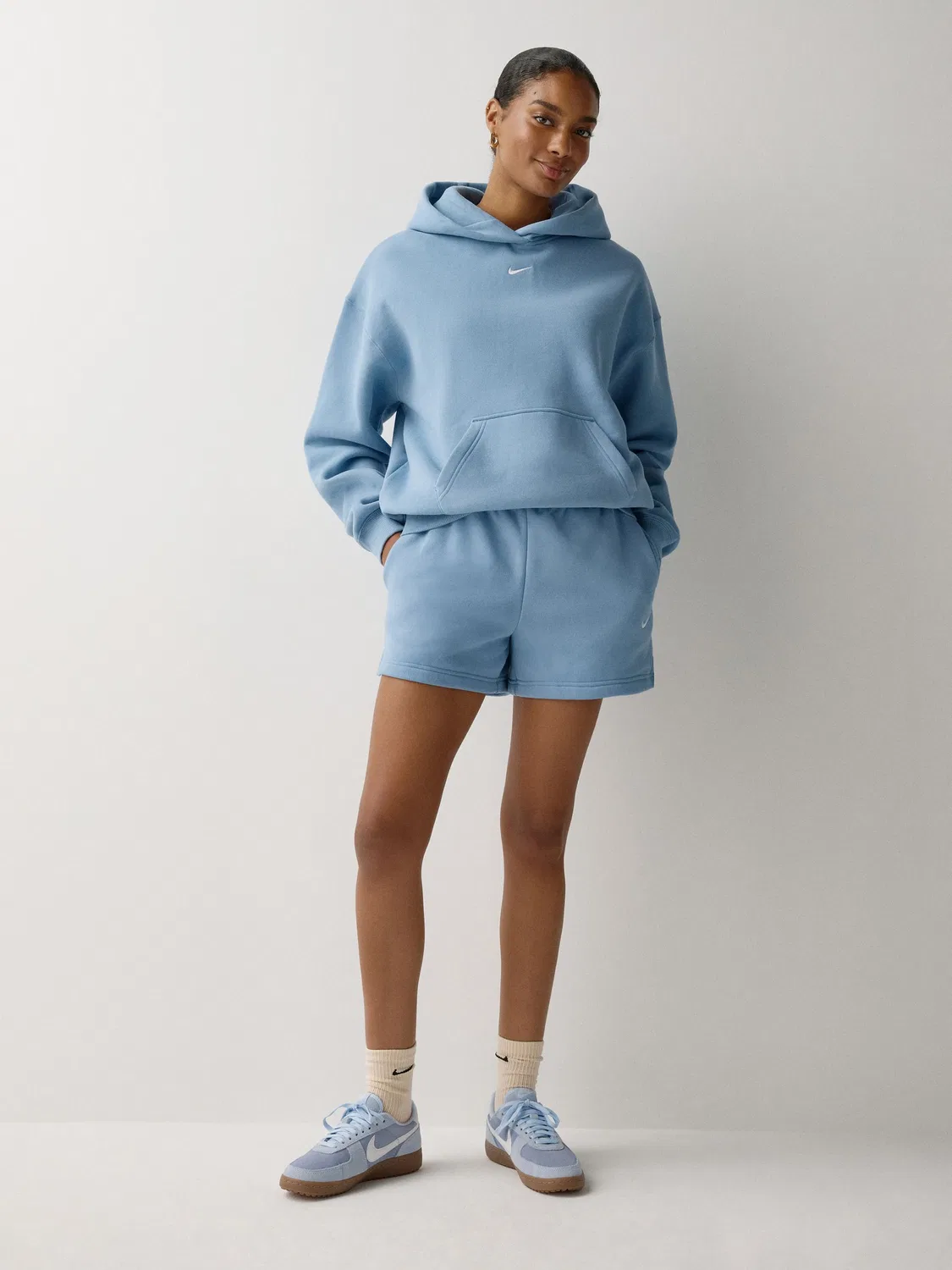 Худи Nike Studio Fleece Oversized, Work Blue — фото 2