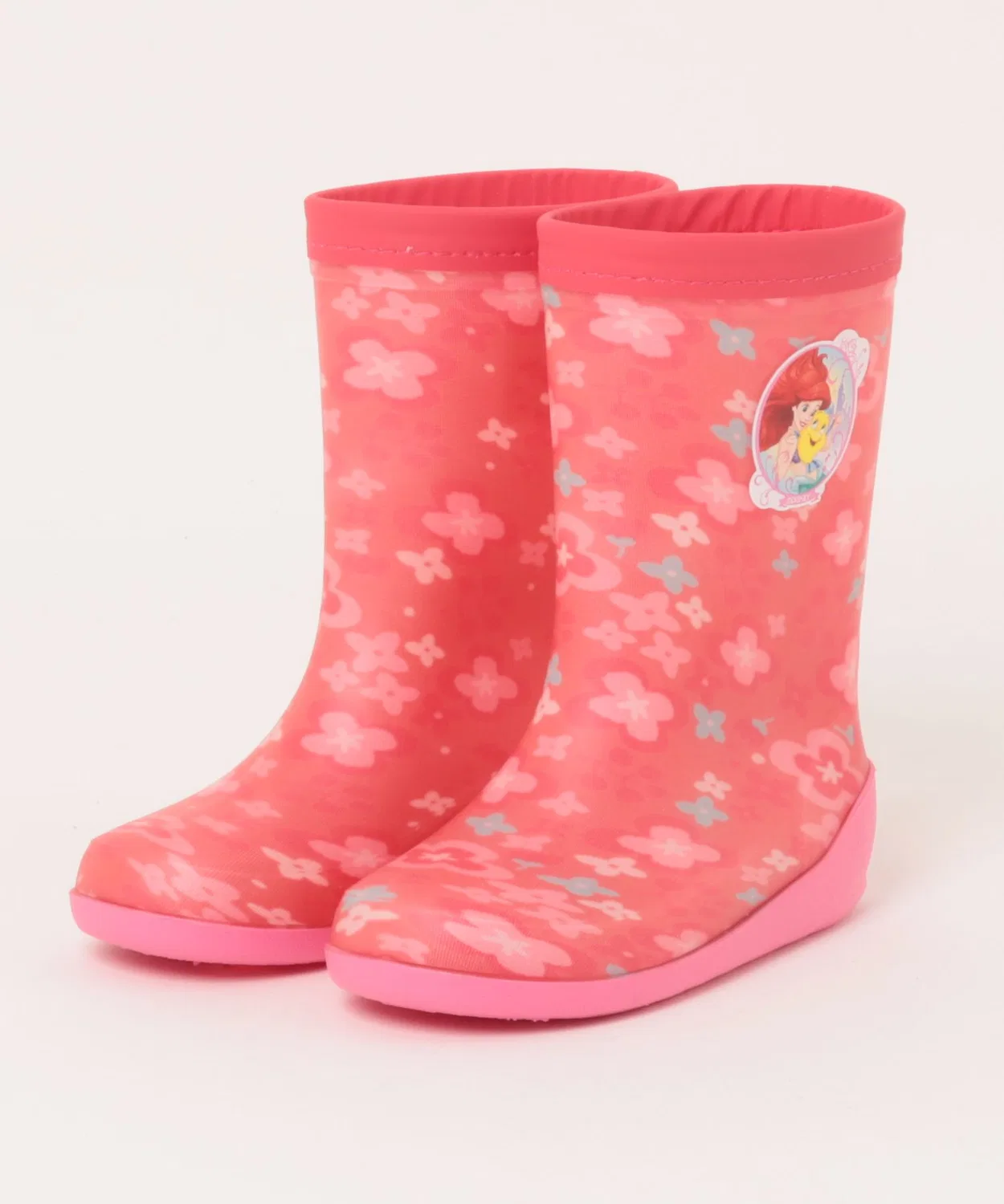 Детские сапоги дождевые с принтом Disney Princess, модель Princess Shoe Plaza, Pink