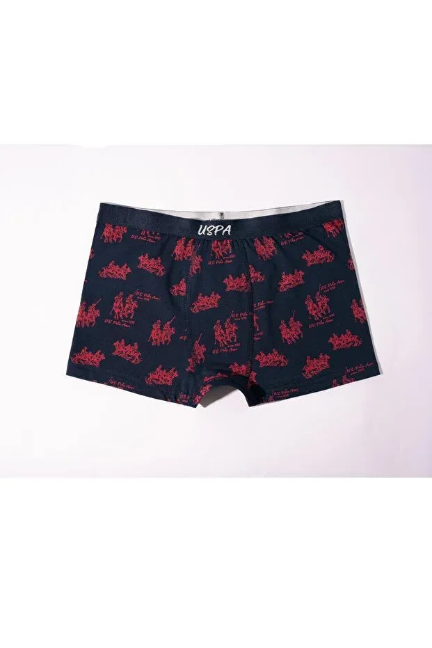 Детские боксеры для мальчиков с принтом U.S. Polo Assn., Red Navy Blue — фото 3