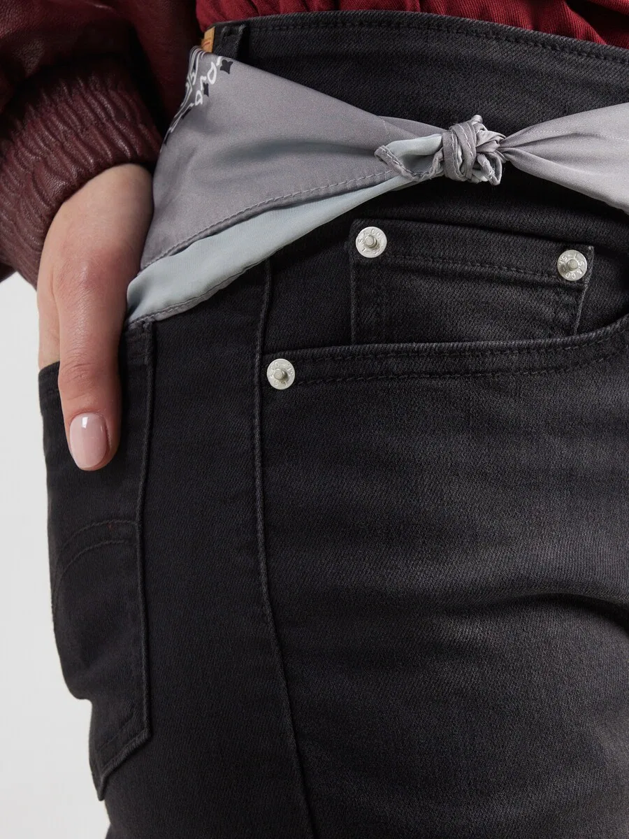 Джинсы LEVI'S Boot cut '725 High Rise Bootcut' черного цвета — фото 3