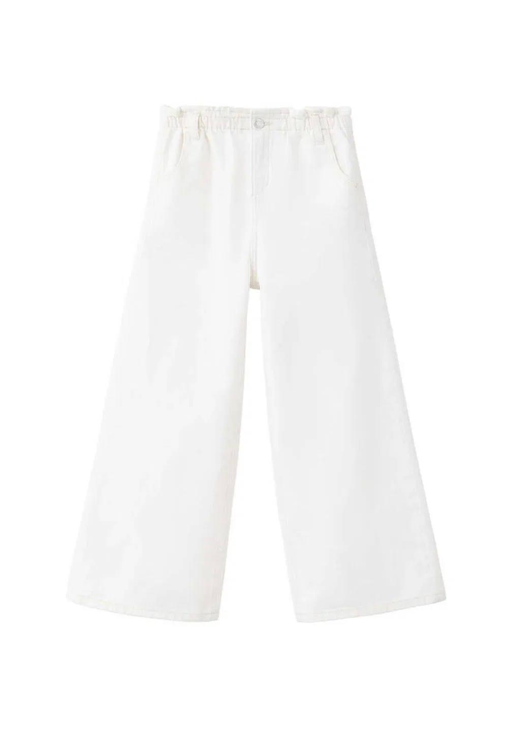 Детские джинсы свободного кроя Mango Kids, Off White — фото 2