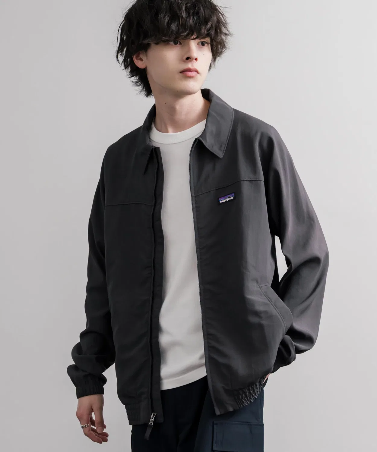 Мужская куртка-ветровка с принтом Isthmus Unlined Patagonia, Khaki — фото 2