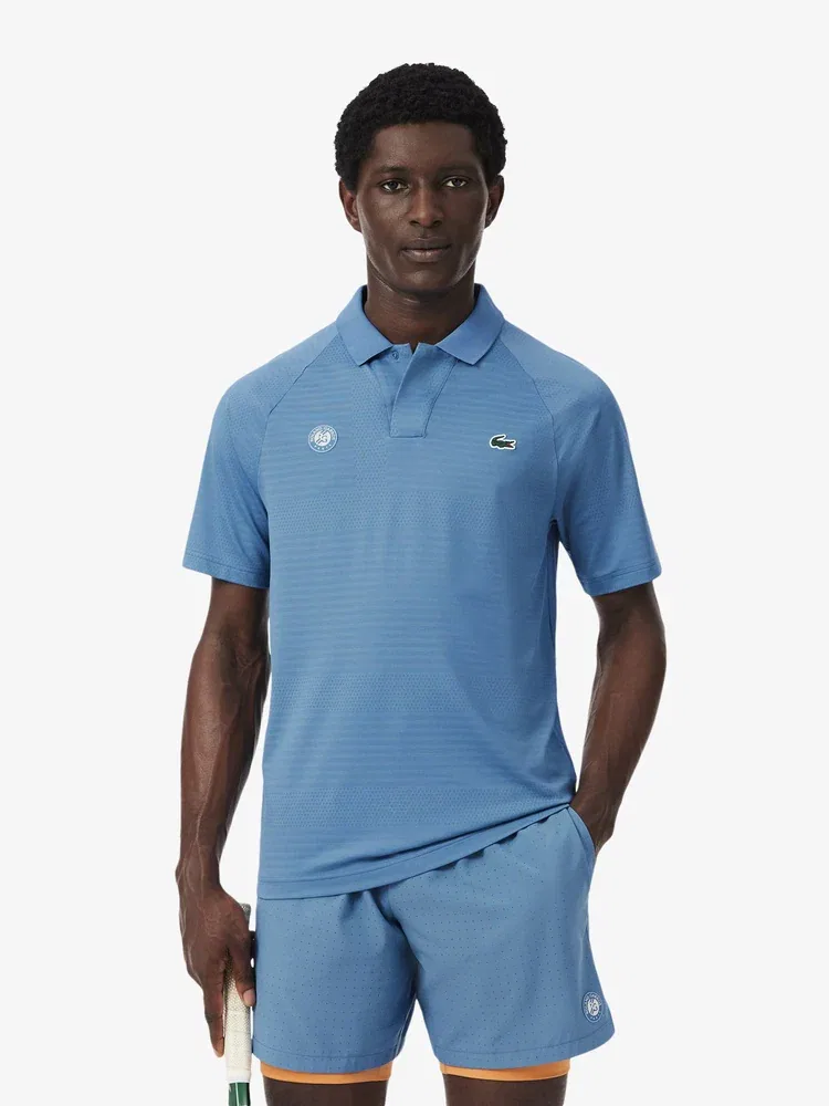 Футболка поло с принтом AOP Roland Garros LACOSTE, Blue