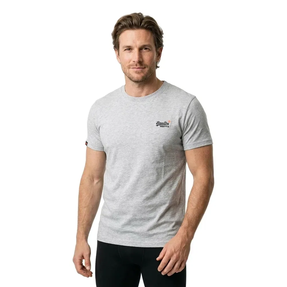 Футболка с контрастной вышивкой Superdry Essential Contrast Embroidered, белый — фото 2