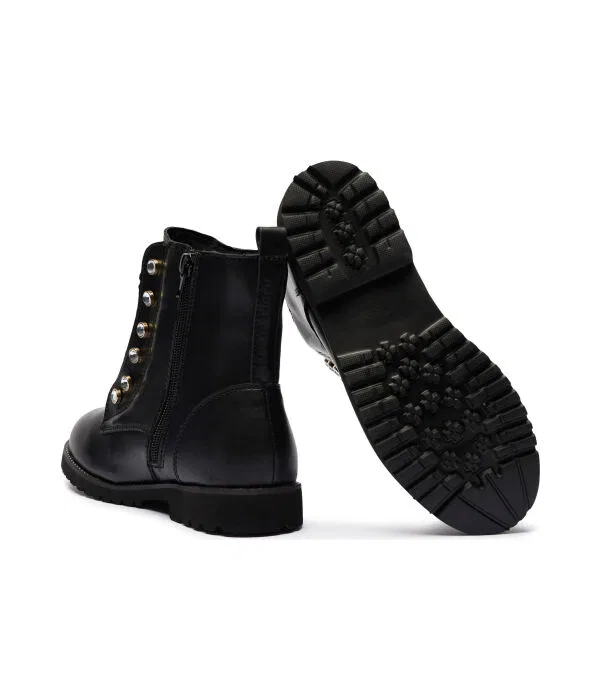 Детские кожаные сапожки для девочек Kurt Geiger, черный — фото 4