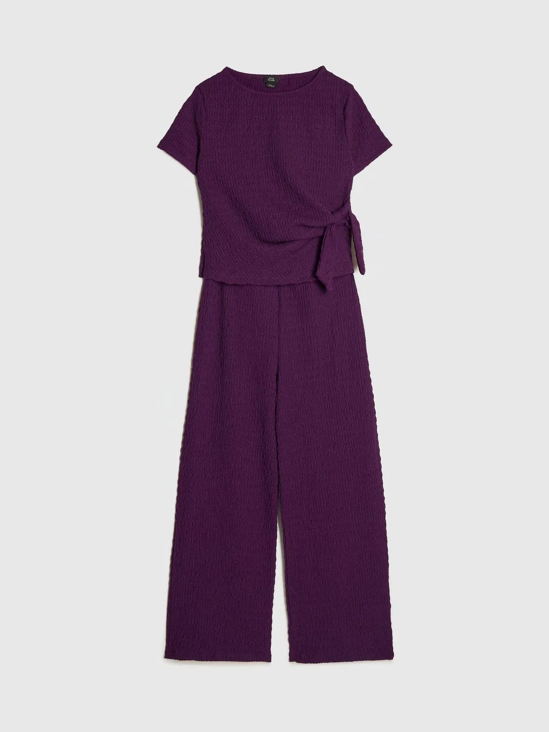 Комплект из топа и широких брюк River Island, фиолетовый — фото 3