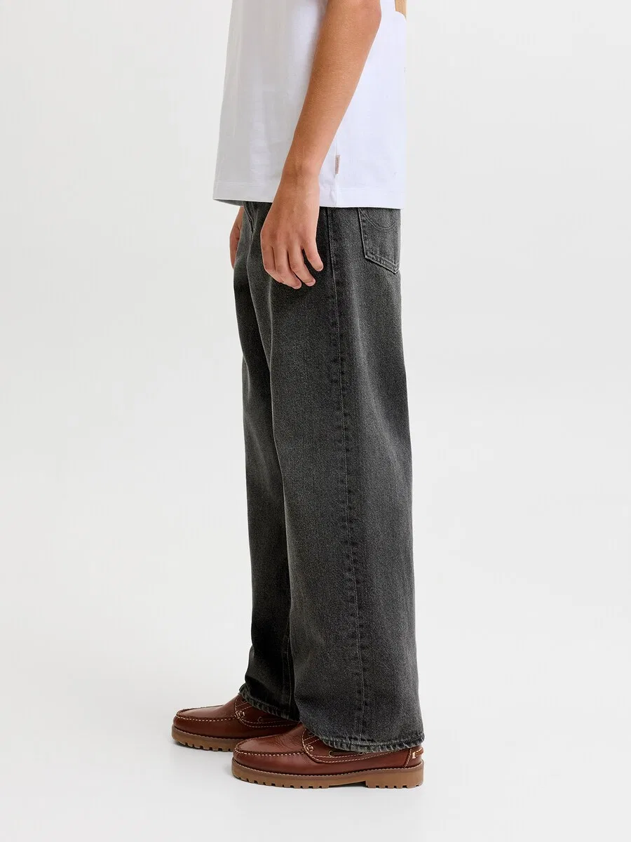 Джинсы Jack & Jones Junior Baggy Jeans 'JJIALEX JJORIGINAL' из черного денима — фото 3