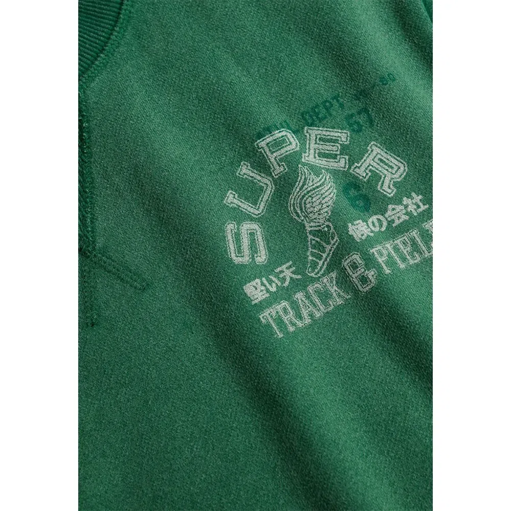 Свитшот Vintage Prep Relaxed Crew Superdry, зеленый — фото 2