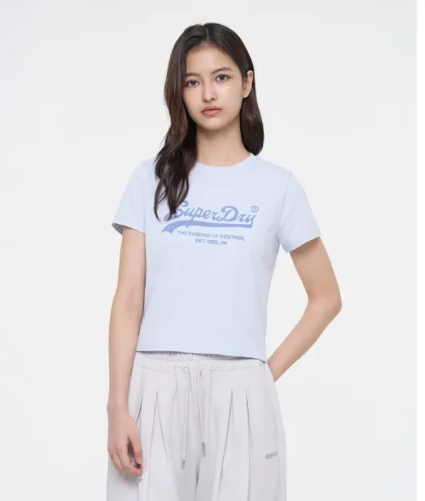 Футболка с логотипом Essential, Superdry, голубой