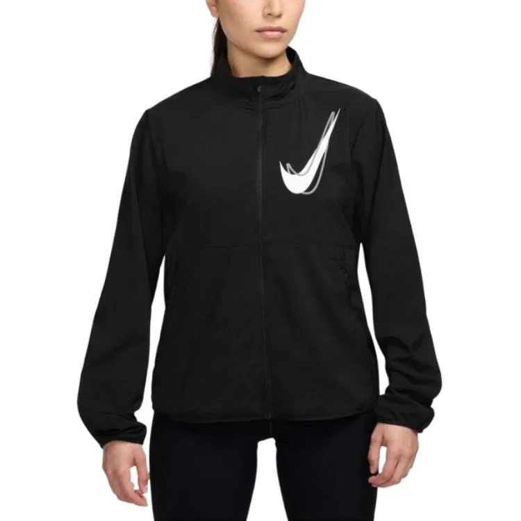 Куртка женская с воротником-стойкой, Nike, Black