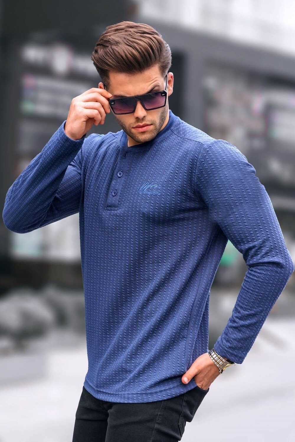 

Свитер Madmext, темно-синий