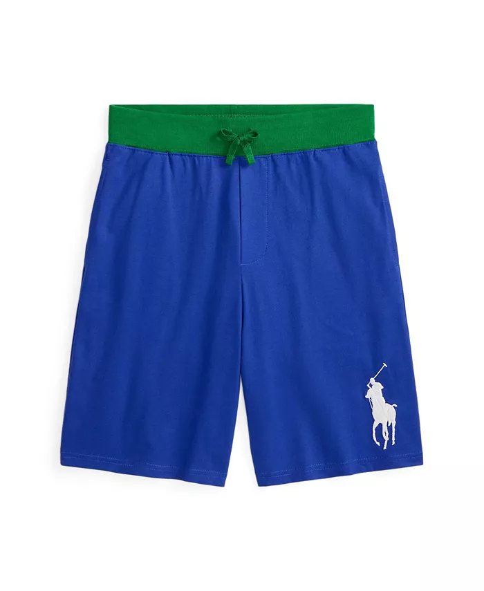 

Шорты из хлопкового джерси Big Pony для мальчиков старшего возраста Polo Ralph Lauren, синий