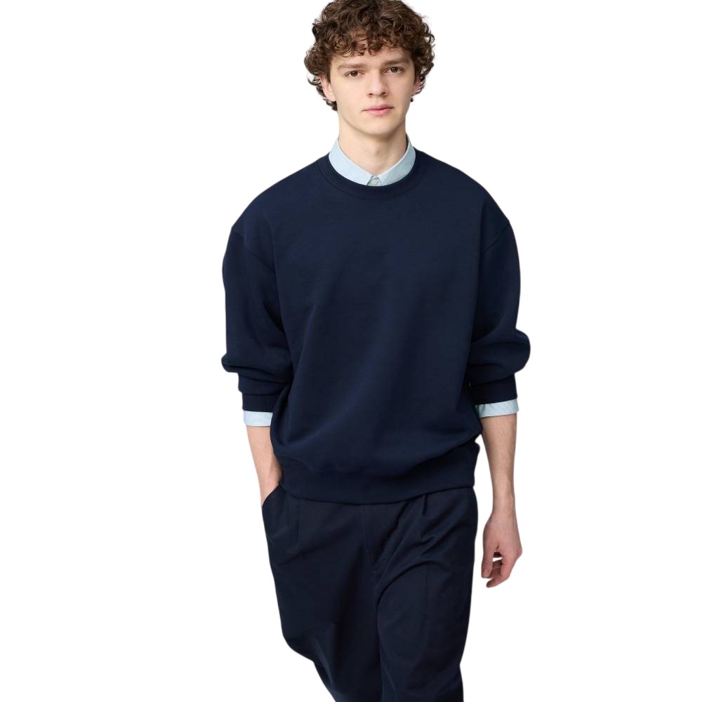 Свитшот Uniqlo Oversized Unisex, 69 темно-синий