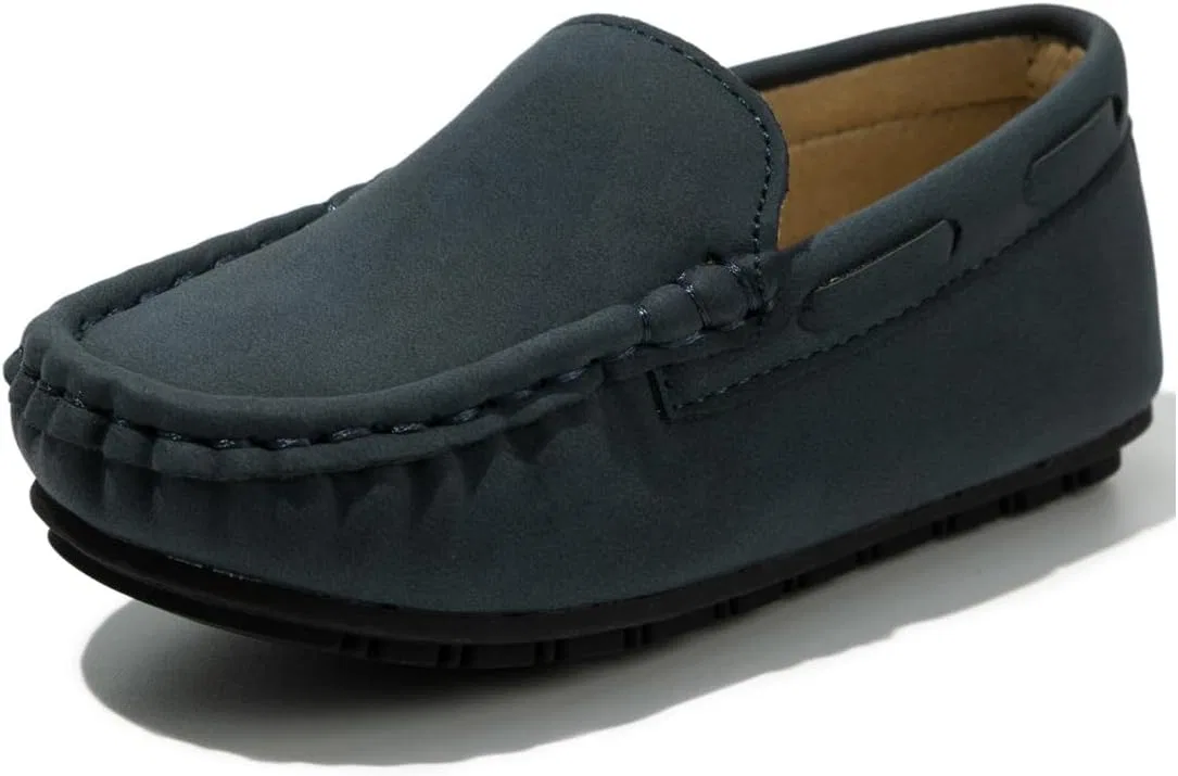 Детские туфли-лоферы для мальчиков с мягкой подошвой Moceen, Navy Blue