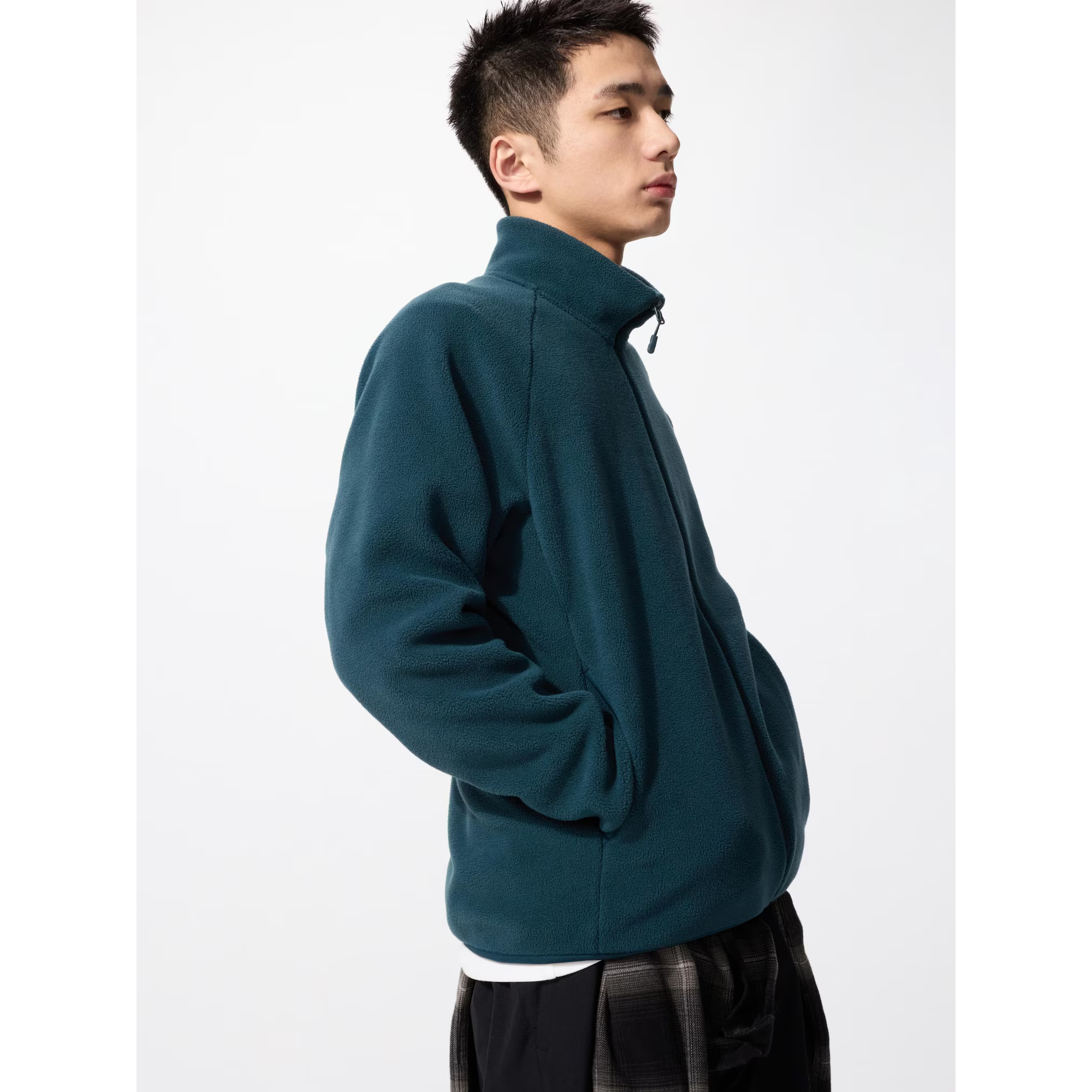 

Толстовка унисекс Uniqlo Fleece Zipped, 55 зеленый