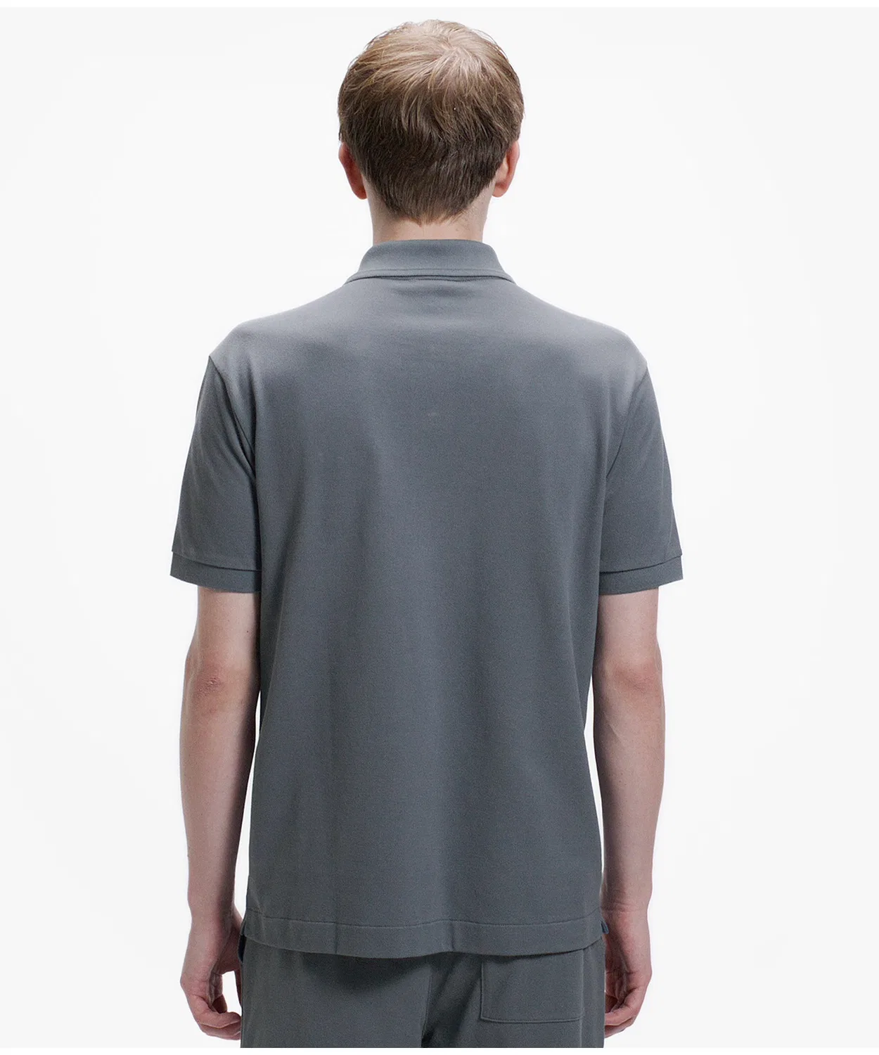 Мужская классическая футболка-поло с сетчатым карманом LACOSTE, Off White — фото 4