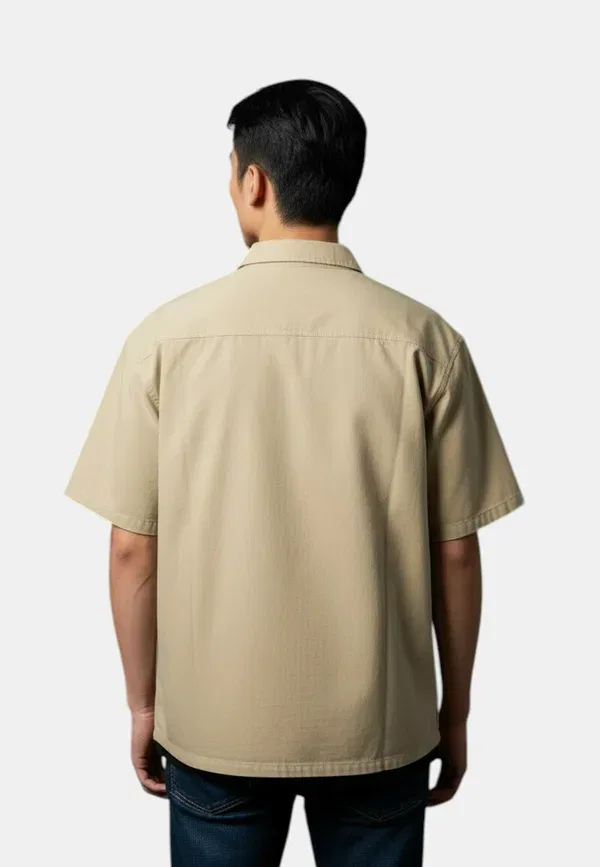 Рубашка из хлопка Camicia uomo Tommy Hilfiger, бежевый — фото 3