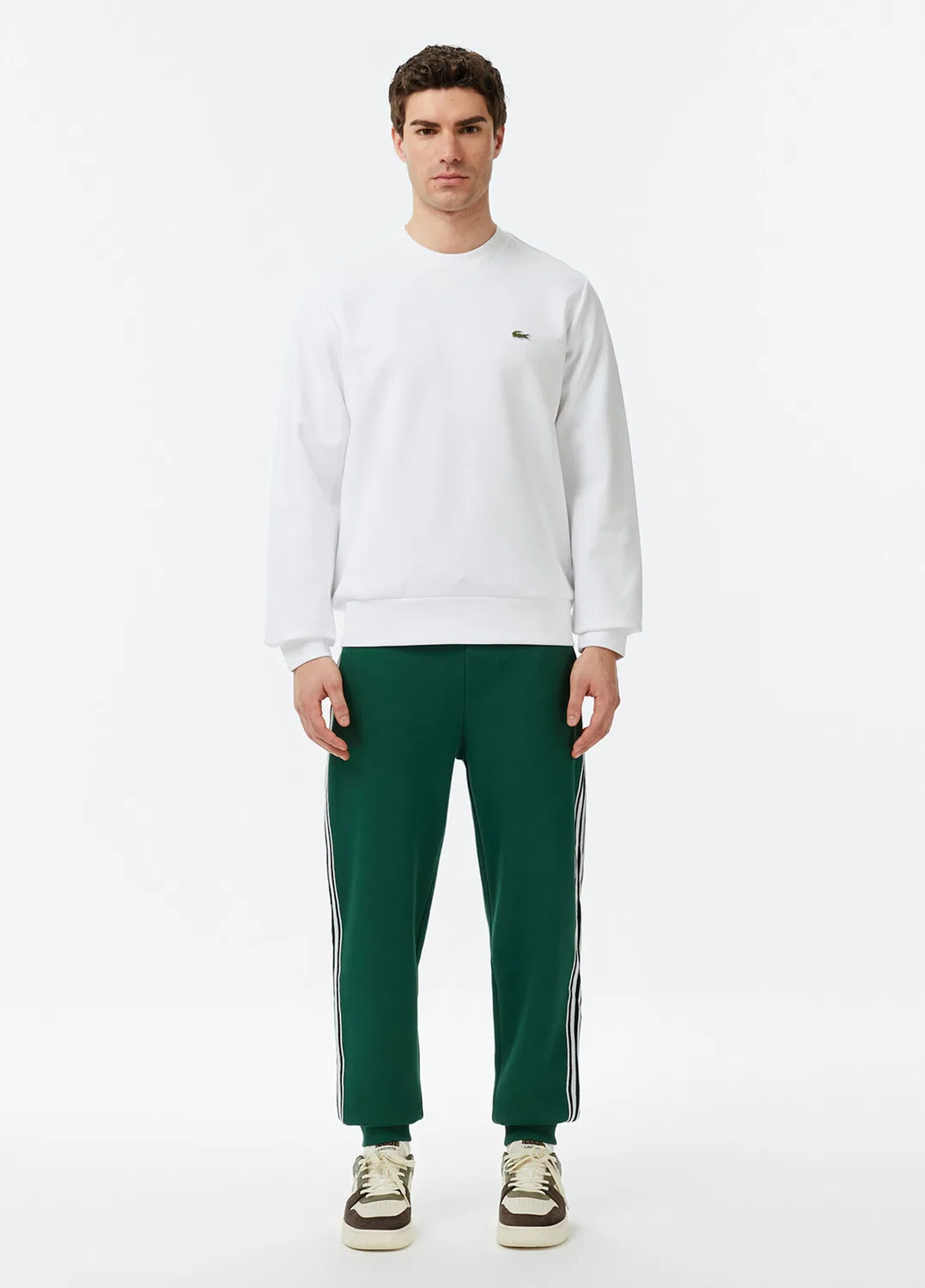 Свитшот Lacoste Classic Fit, белый — фото 3