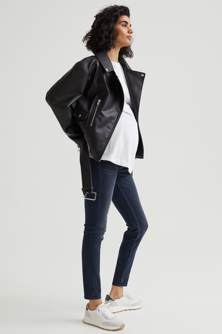

Джинсы суперскинни MAMA H&M, темно-синий деним