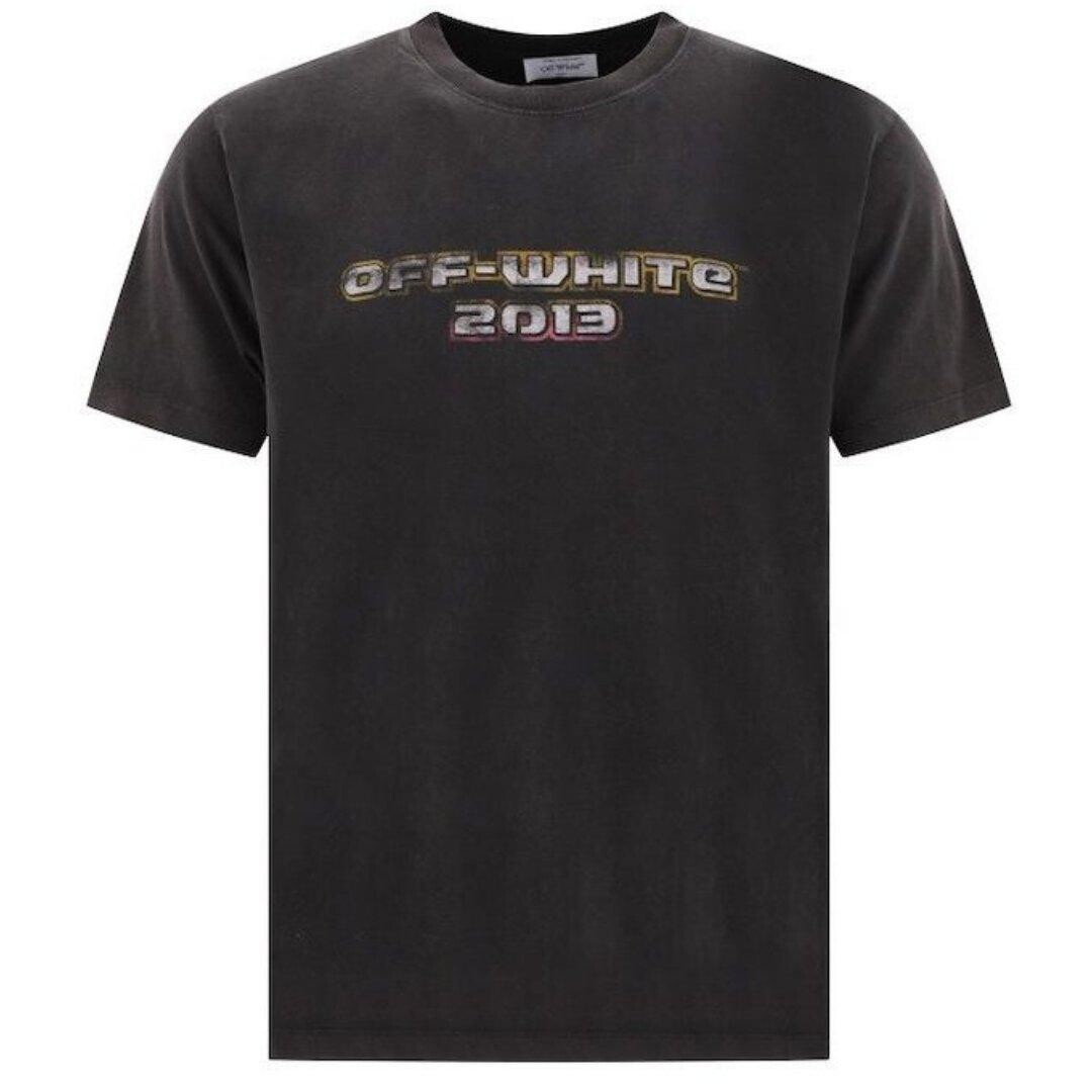 

Узкая черная футболка Bacchus Off-White, черный