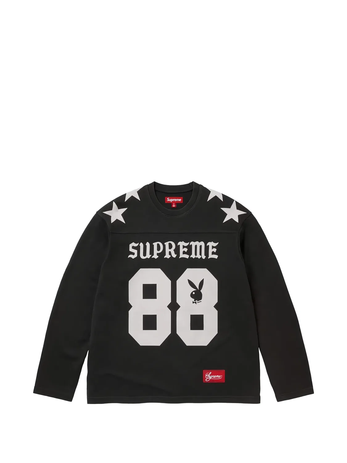 Футболка Playboy с принтом Supreme, черный