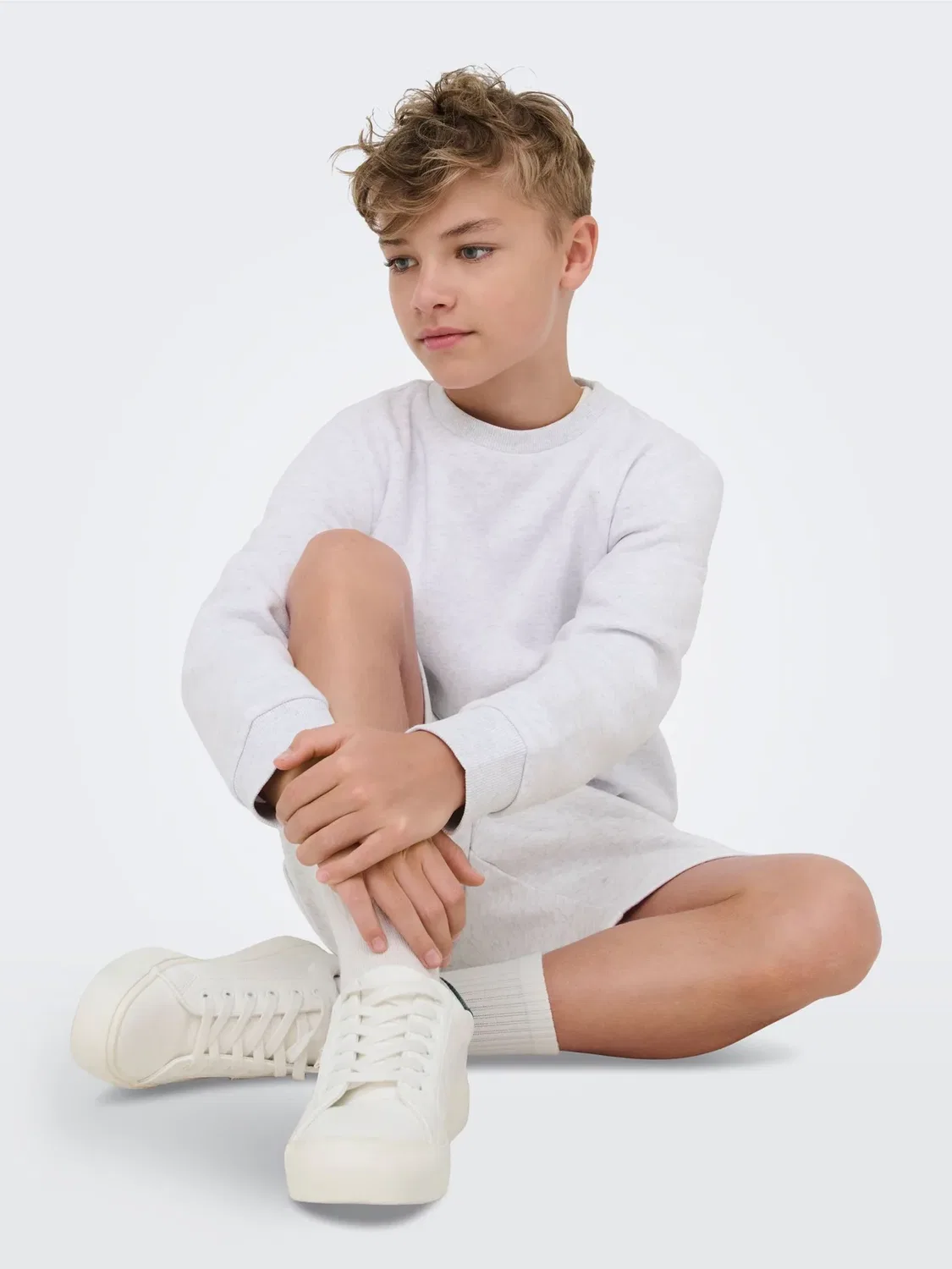 Спортивные штаны osjceres sweat - толстовка Only & Sons Junior, Super Light Grey Melange — фото 4