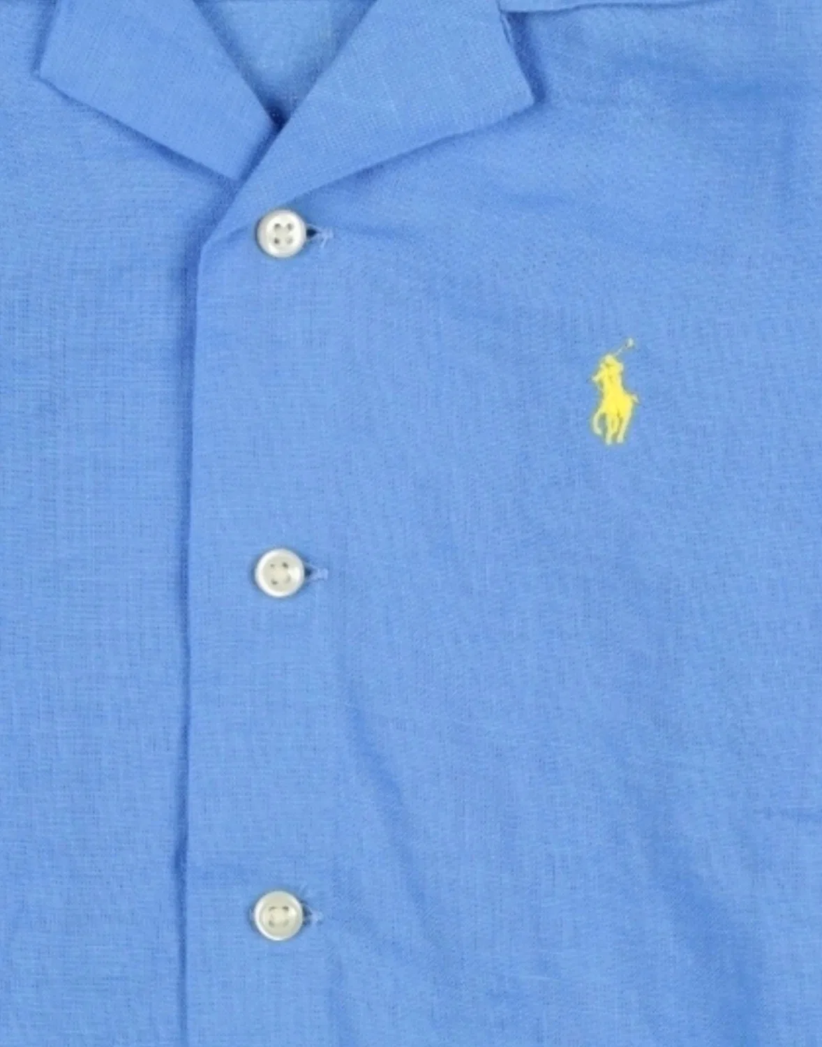 Детская рубашка с коротким рукавом Polo Ralph Lauren, светло-синий — фото 3
