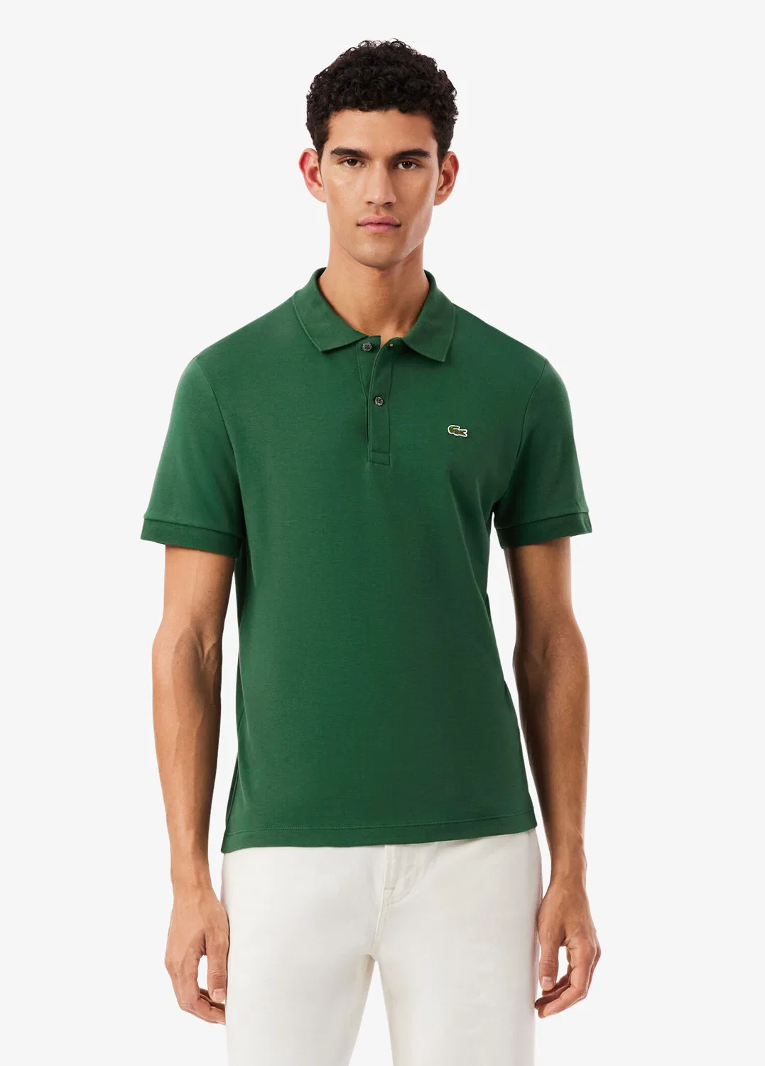 Футболка-поло Lacoste, зеленый — фото 2