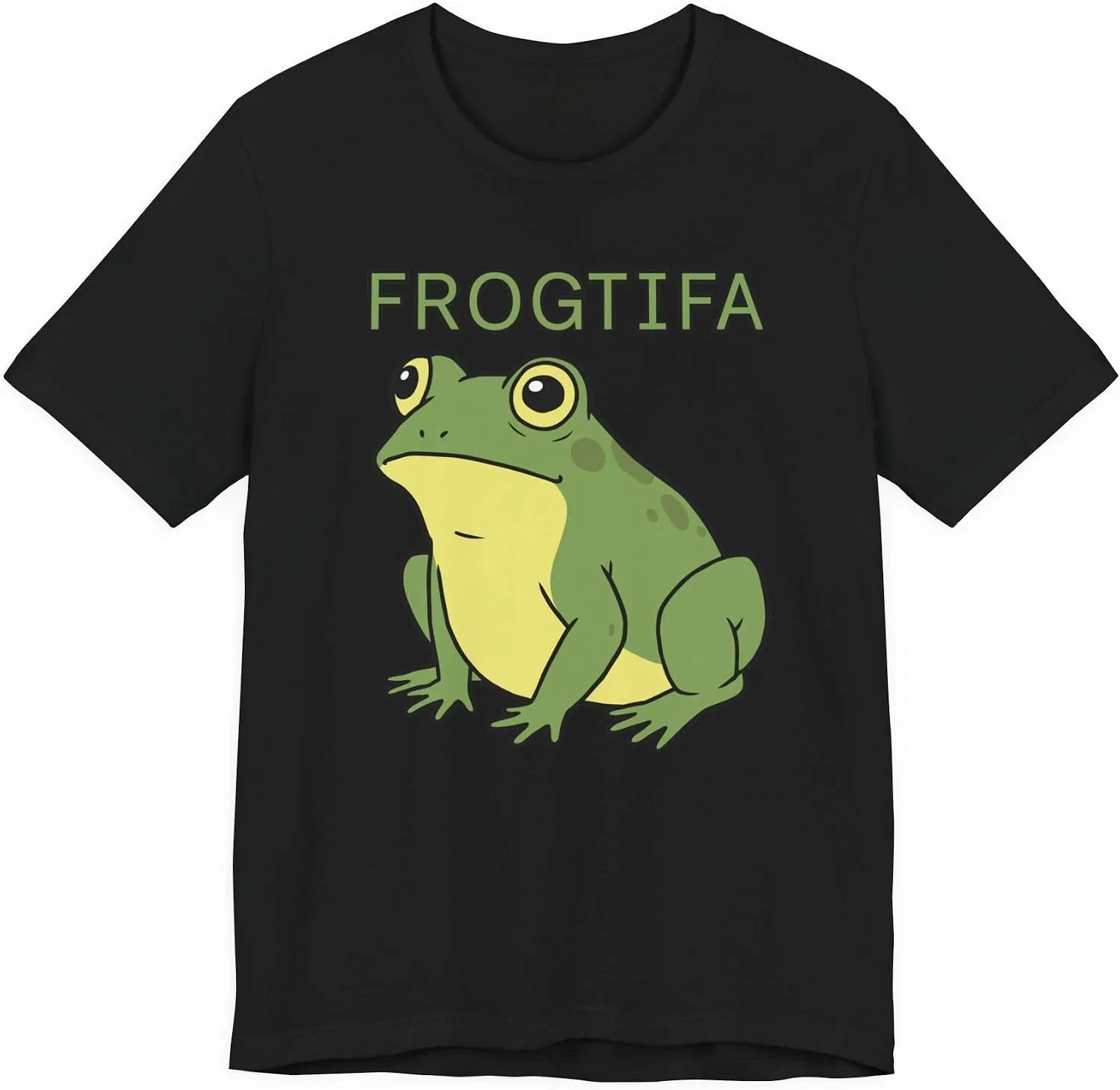 Футболка с принтом Frogtifa, Bellac+canvas 3001, Black — фото 2