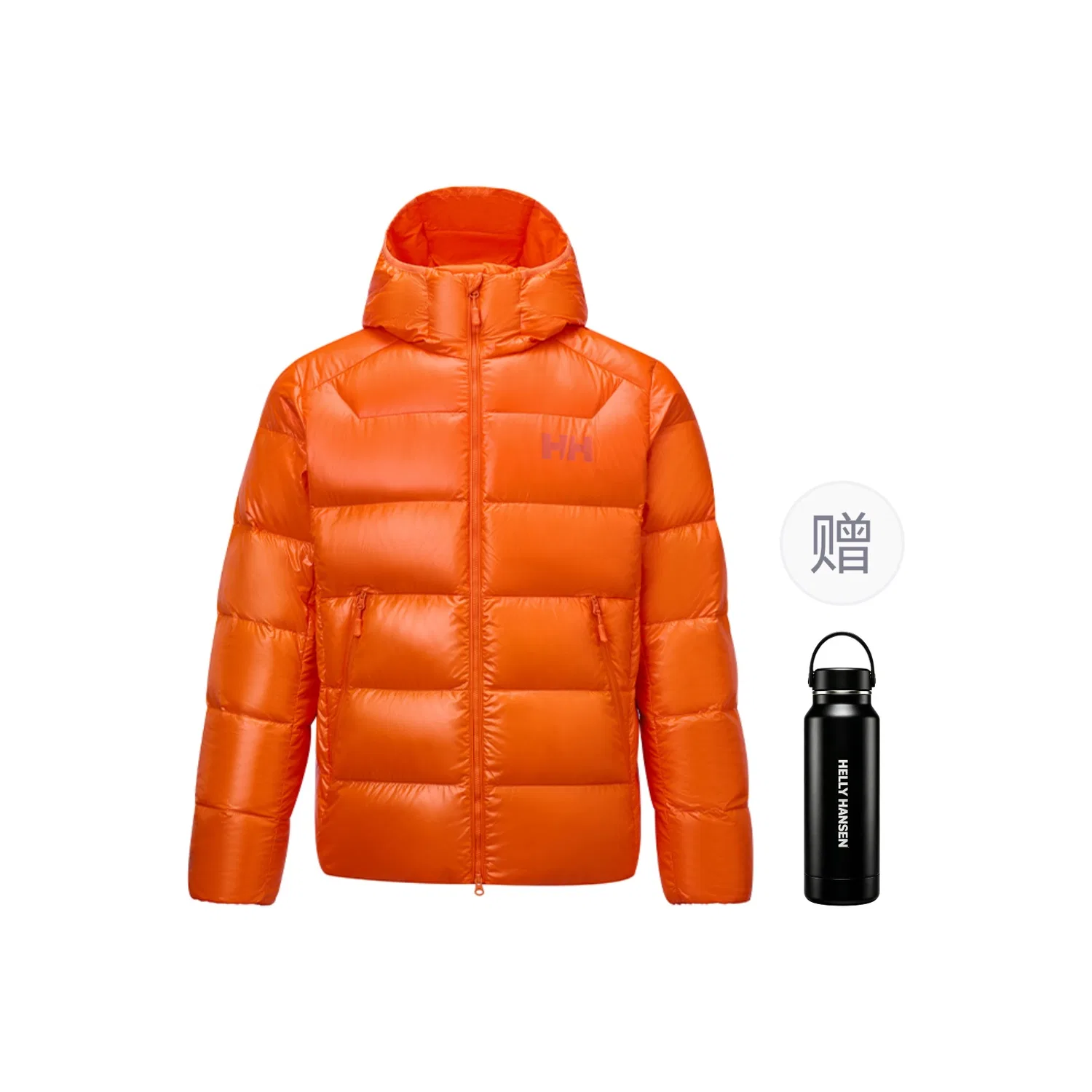 Детский пуховик с капюшоном HELLY HANSEN, Orange