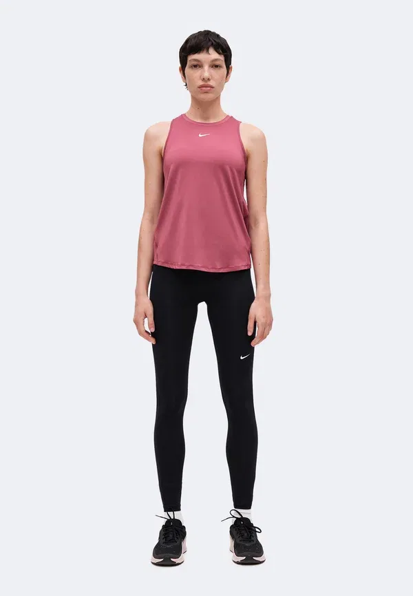 Топ Dri-fit One Classic Tank Nike Performance, Pink Smoke/White, белый/розовый — фото 2