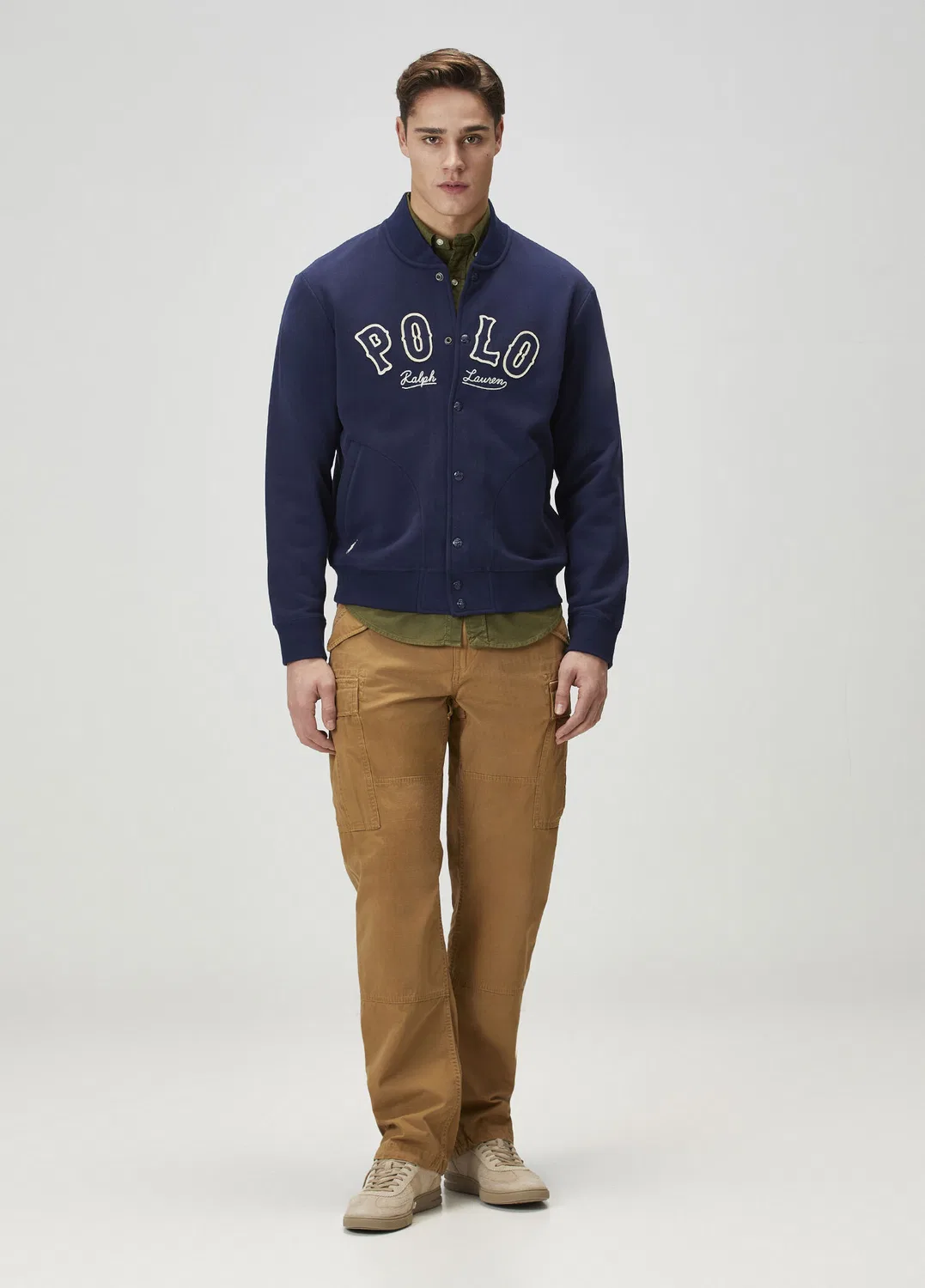 Рубашка Oxford Custom Fit Polo Ralph Lauren, dark green — фото 2