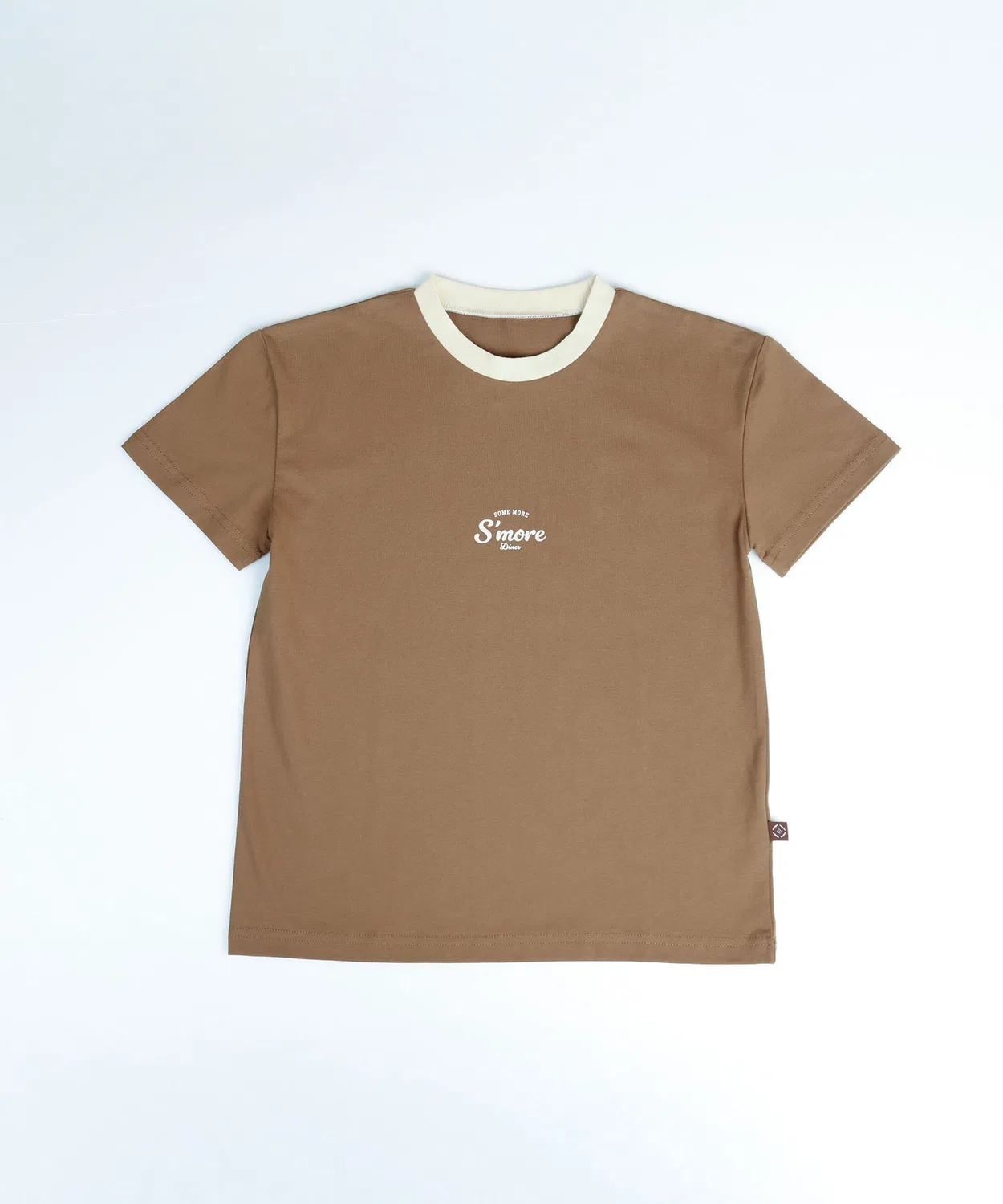 Детская футболка с принтом S'more Diner Ringer T-shirt S'more, Beige — фото 3